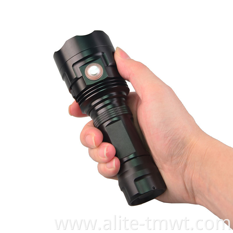 26650 Powerful 3000lm usb rechargeable tactical flashlight with 3LED XML T6